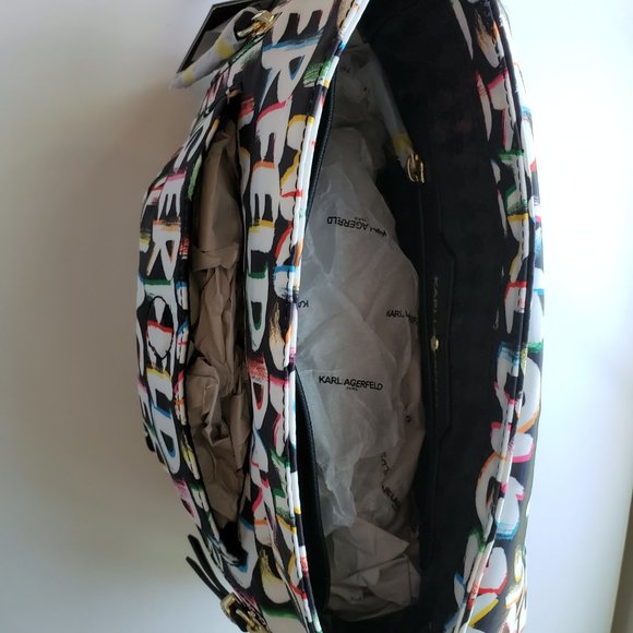 NWT KARL LAGERFELD LOGO Crossbody/ Shoulder Bag. - Picture 9 of 16